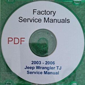 Factory Service-Repair Manual for Jeep Wrangler